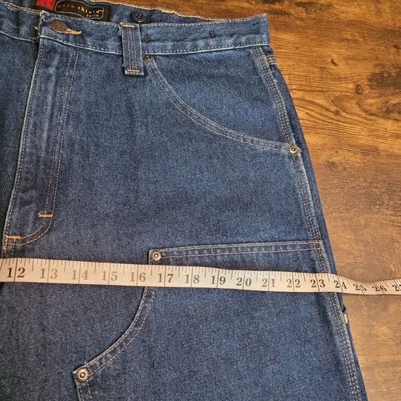 Riggs Wrangler Utility Jeans 36x32 Dura Shield Carpenter Medium Dark Wash NWT - Picture 8 of 11
